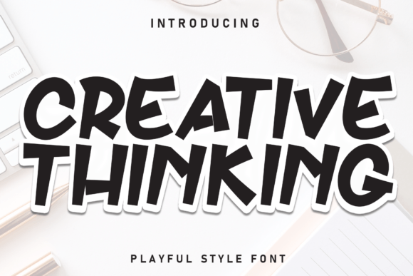 Creative Thinking: Bold, Quirky Font for Designs