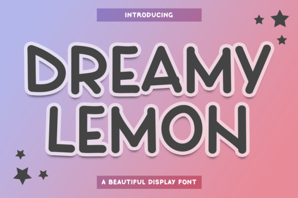 Dreamy Lemon: Bold Typography for Creative Impact