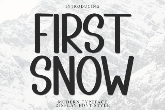 First Snow: A Playful Handwritten Font for Winter Designs