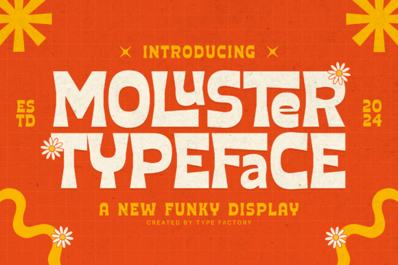 Moluster: The Funky Display Font for Bold Designs