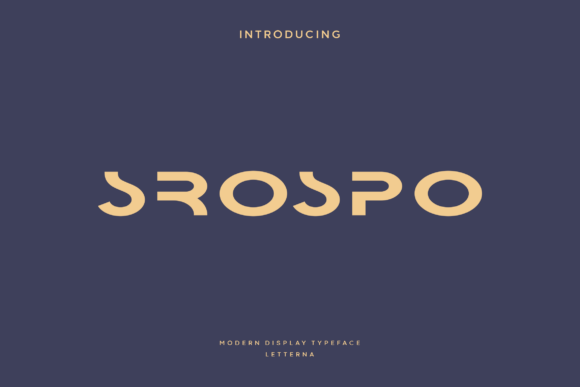 Srospo: A Modern Futuristic Typeface for Bold Design