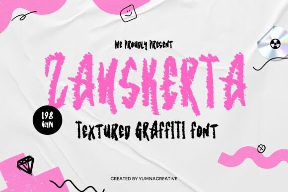 Zanskerta: The Ultimate Graffiti Font
